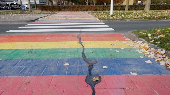 Regenboogpad opnieuw vernield, camera kort geleden weggehaald