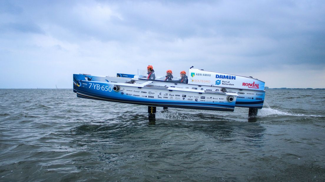 De Hydro Motion is de eerste vliegende waterstofboot ter wereld
