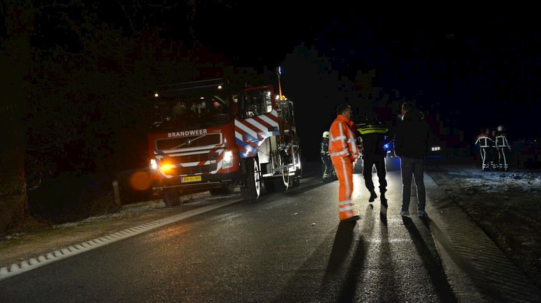 Auto te water in Almelo