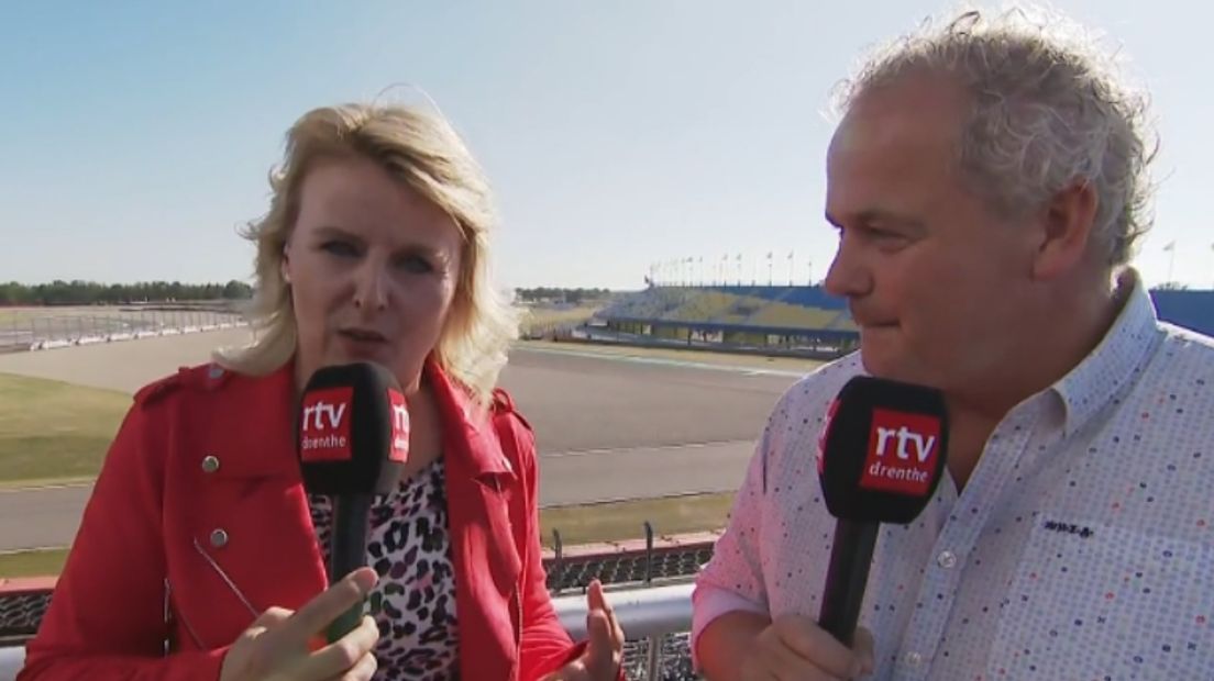 Karin Mulder en TT-voorzitter Arjan Bos (Rechten: RTV Drenthe)