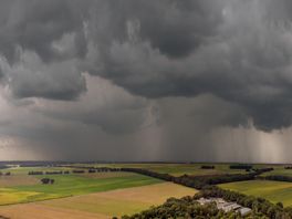 Code geel voor buien met onweer, hagel en veel regen is weer voorbij