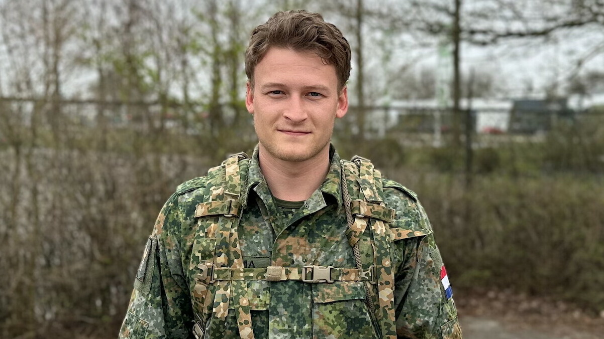 Militair in opleiding Dennis Boschma