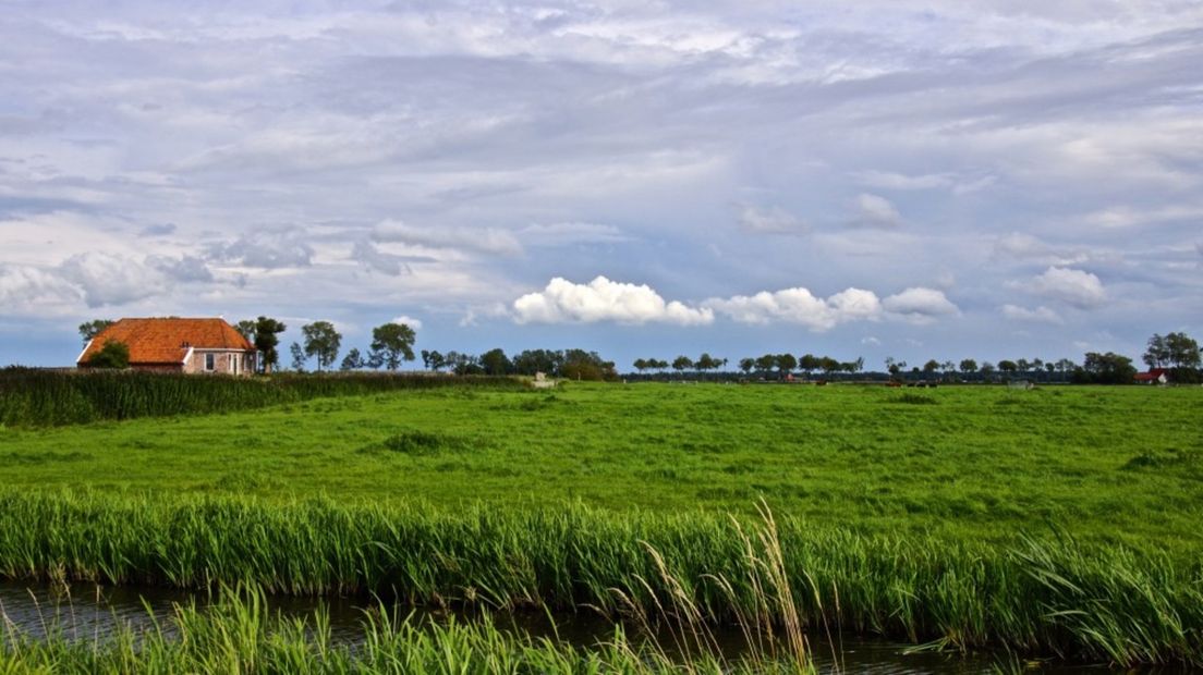 Groninger landschap tussen Groningen en Adorp