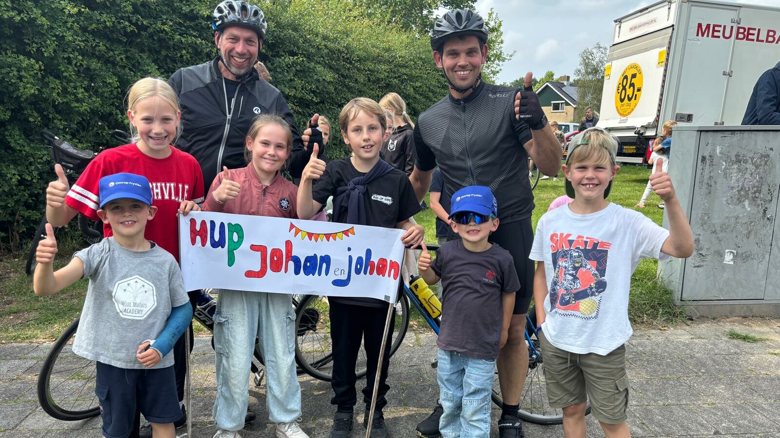 Johan en Johan binne der