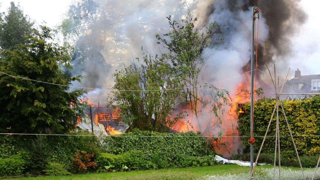 Brand in Gasselternijveenschemond (Rechten: Van Oost Media)