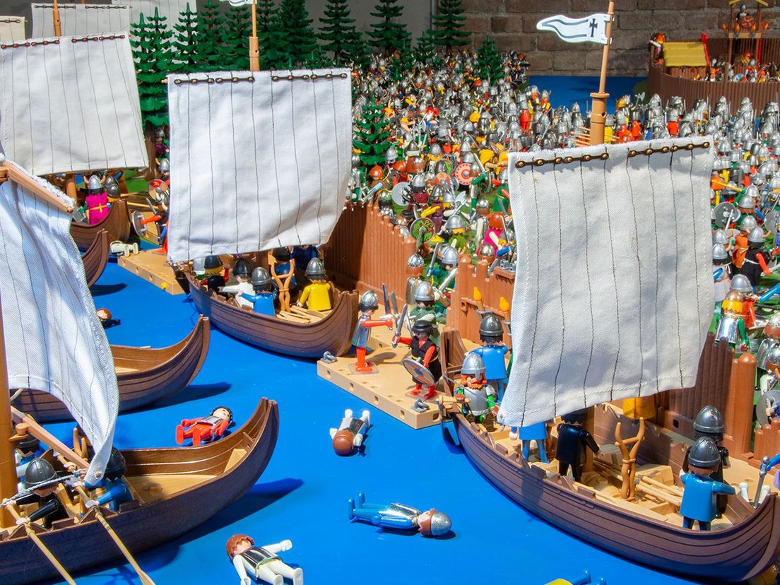 Slag bij Vlaardingen in Playmobil uitgebeeld