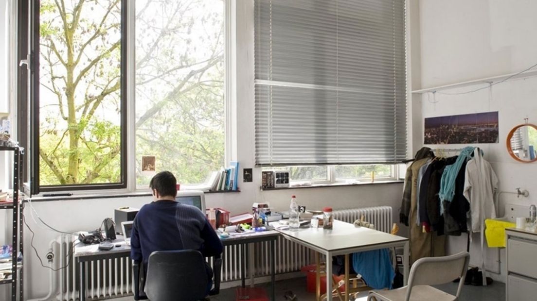 Studentenkamer in Leiden.