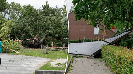 Enorme ravage in Glanerbrug: vermoedelijke windhoos blaast dakdelen van gebouwen Home
