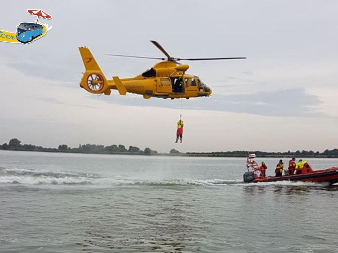 Verslaggever Marlies Harting werd vorig jaar uit het Haringvliet gehesen