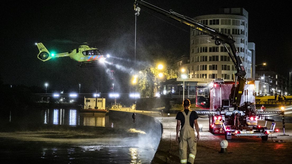 Bij de zoekactie werd ook een helikopter ingezet.