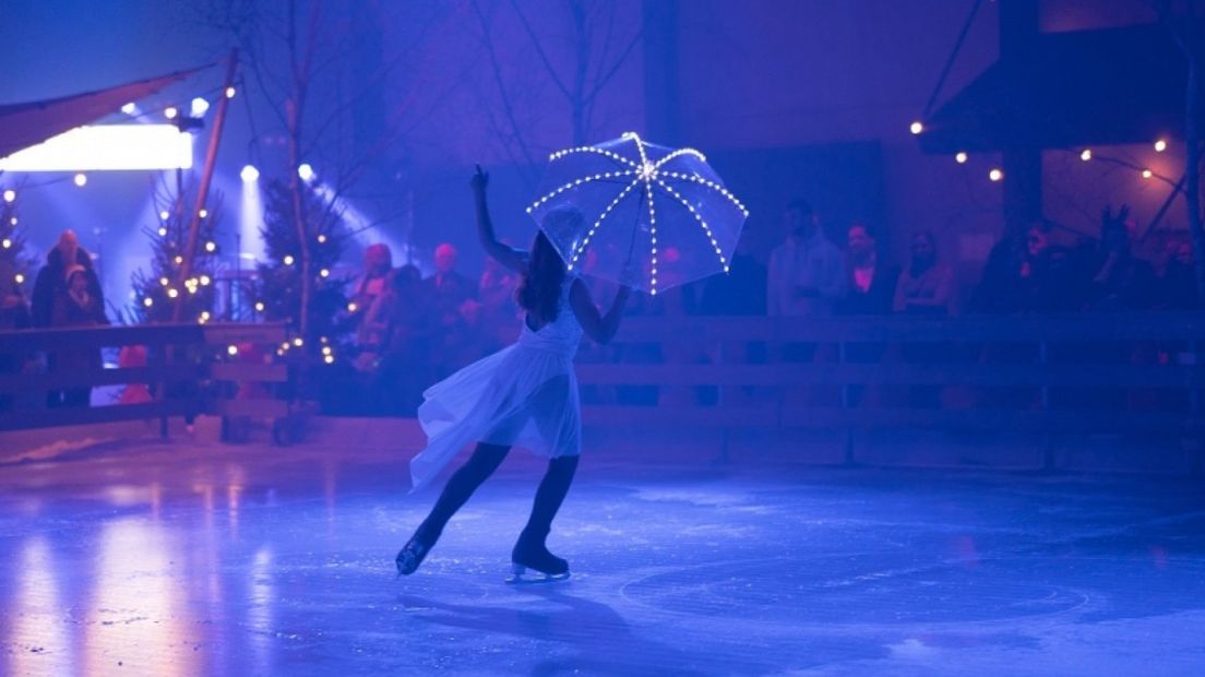De schaatsshow is op vrijdag en zaterdag