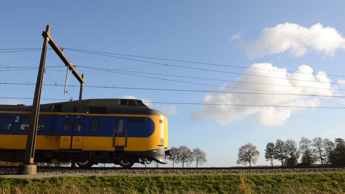 Een trein (archieffoto RTV Drenthe)