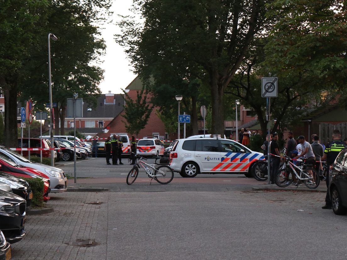 De Jachthoorn is afgezet voor de hulpverlening aan de gewonde man.