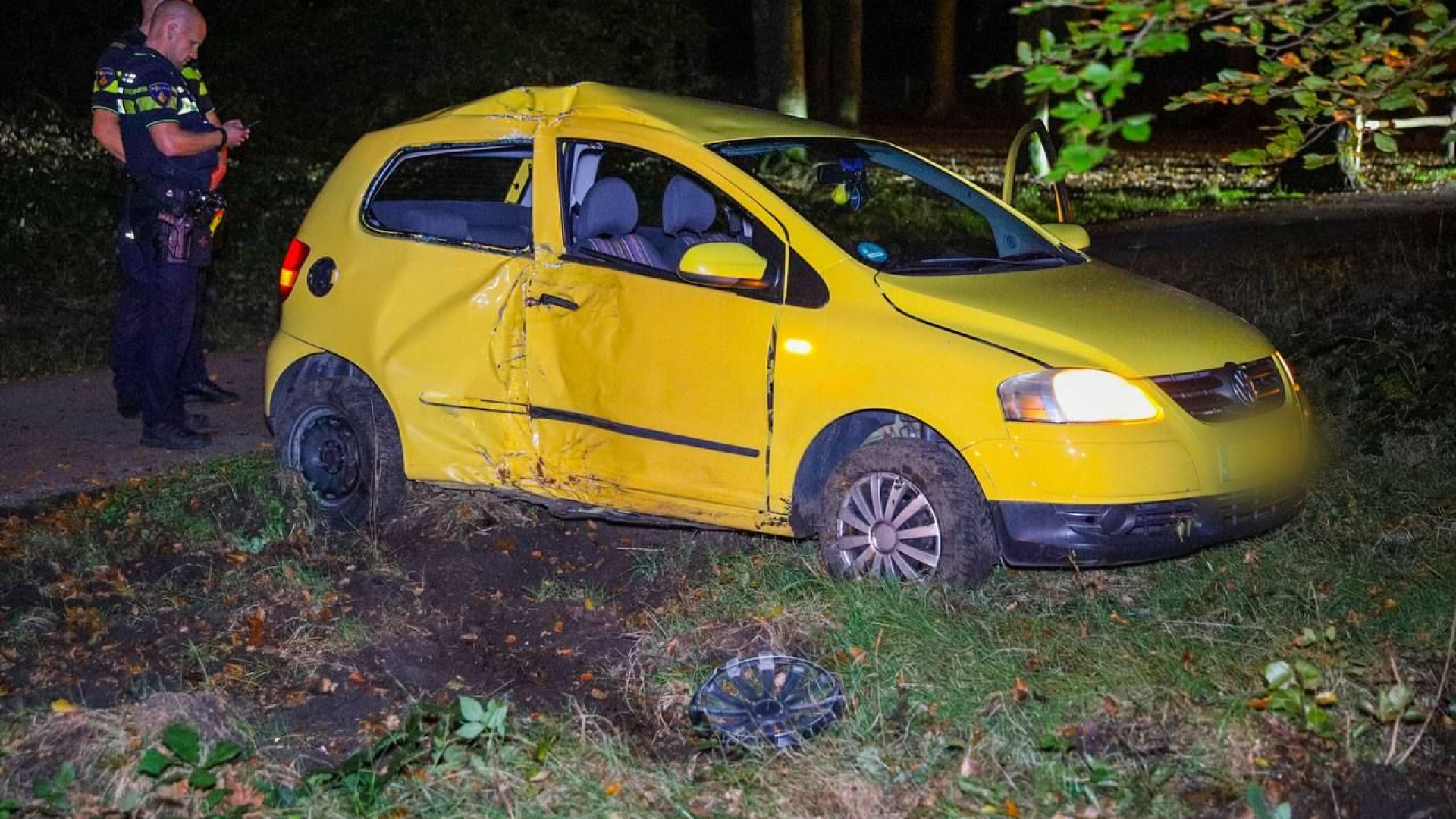 Steekincident • man gewond na botsing.