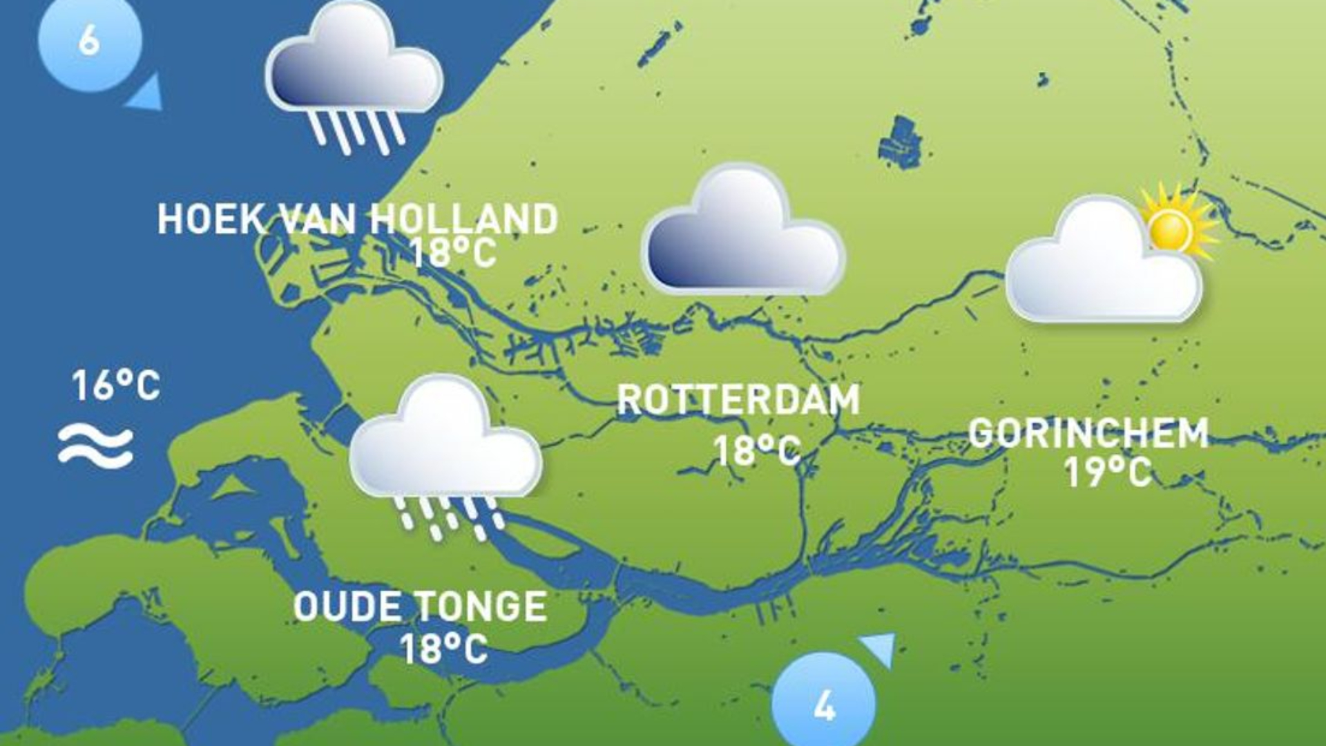 Weer van 16 oktober