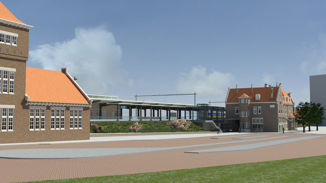 Ontwerp van het vernieuwde station in Deventer