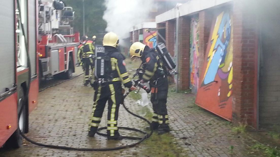 Brandjes in garageboxen in Hengelo