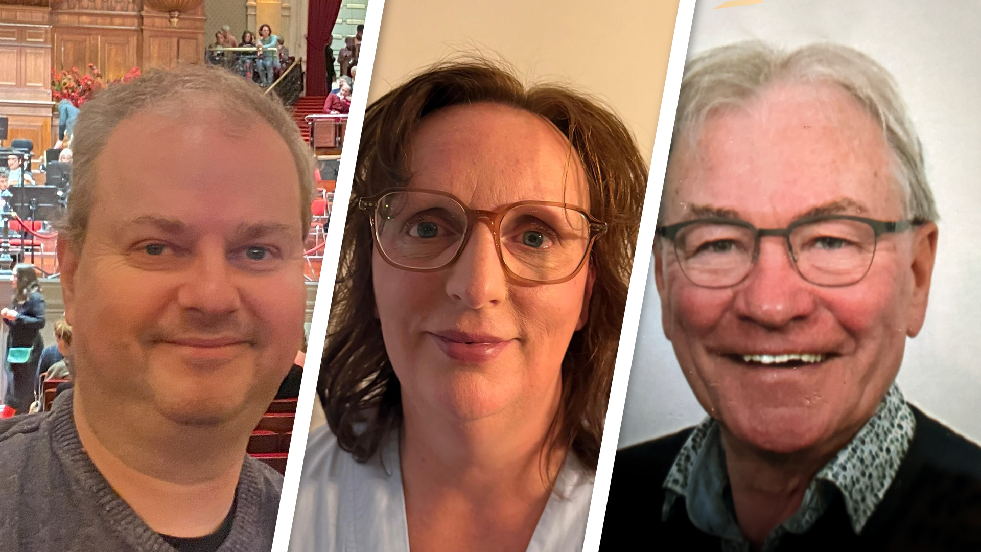 Van links naar rechts: vrijwilligers Paul Beks, Tanja Evers en Hans Bakker