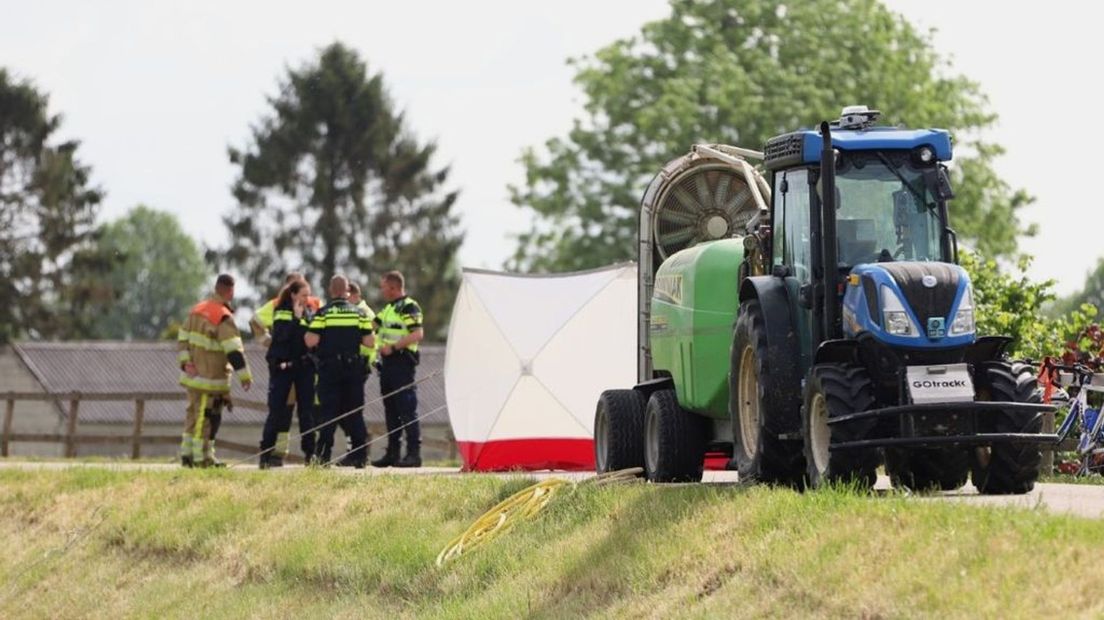 Het fatale ongeval gebeurde op de Rijnbandijk in Kesteren.