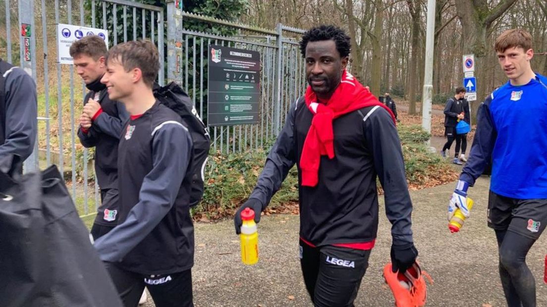 Wilfried Bony na zijn eerste training bij NEC.