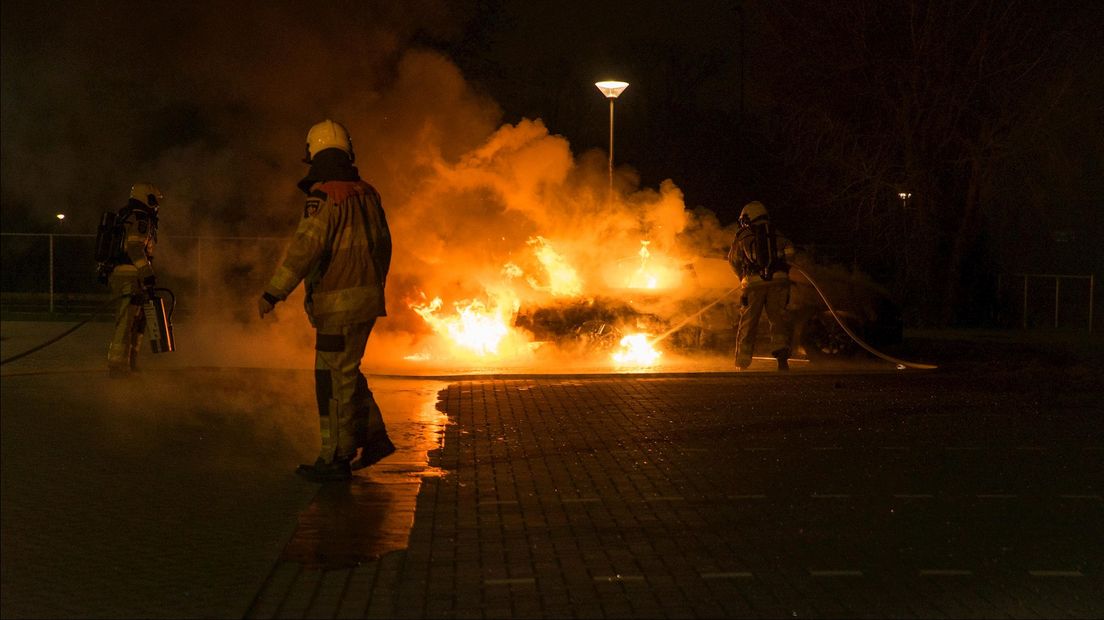 Autobrand in Deventer