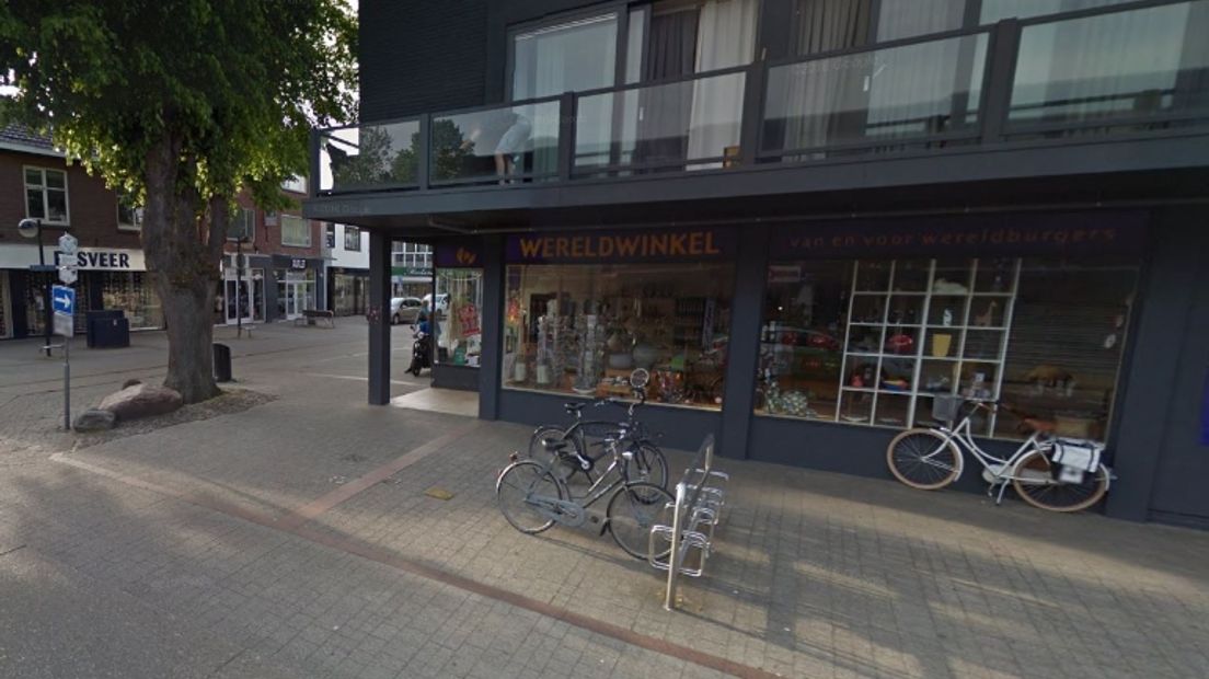 De Wereldwinkel in Emmen is failliet (Rechten: Google Street View)