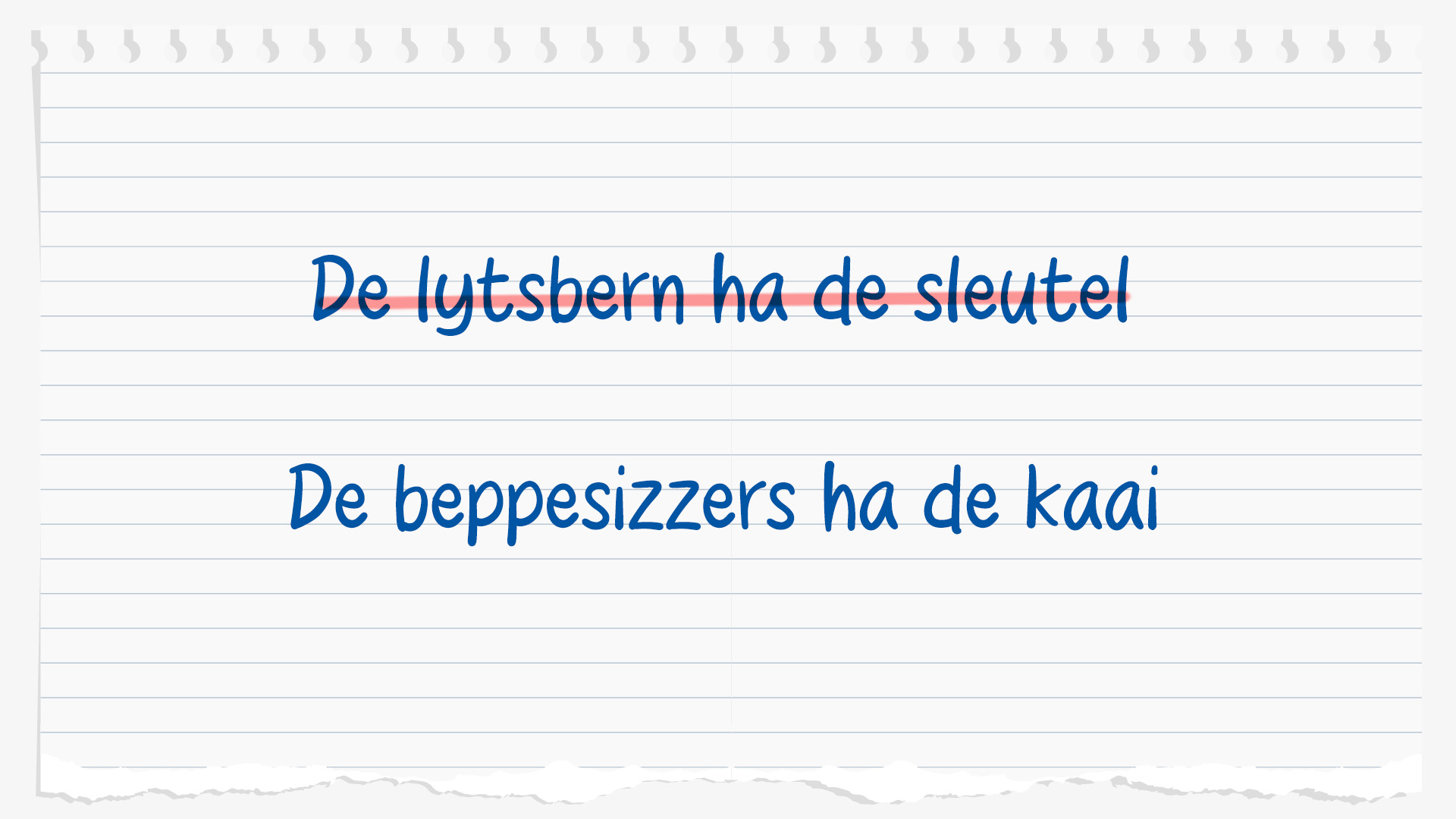 'Pakesizzers' of 'bernsbern' (kleinkinderen) zijn ook correct