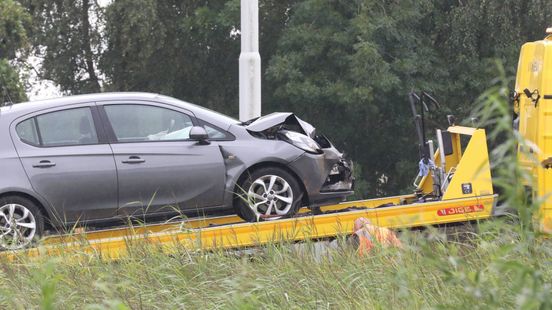Kop-staartbotsing op A12 bij Ede