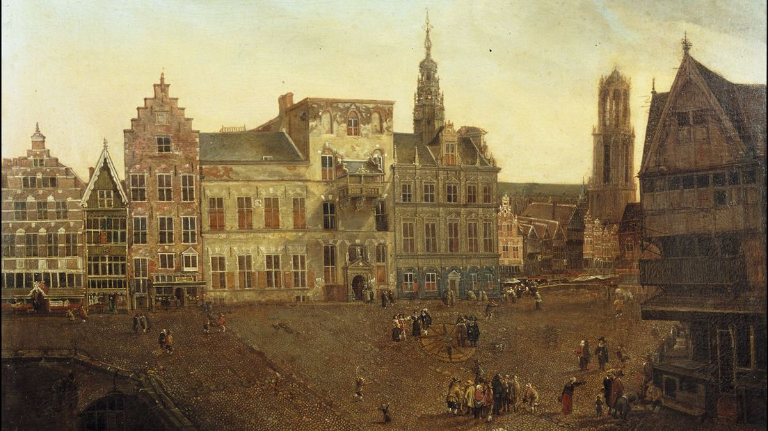 Het stadhuis van Utrecht in 1663.