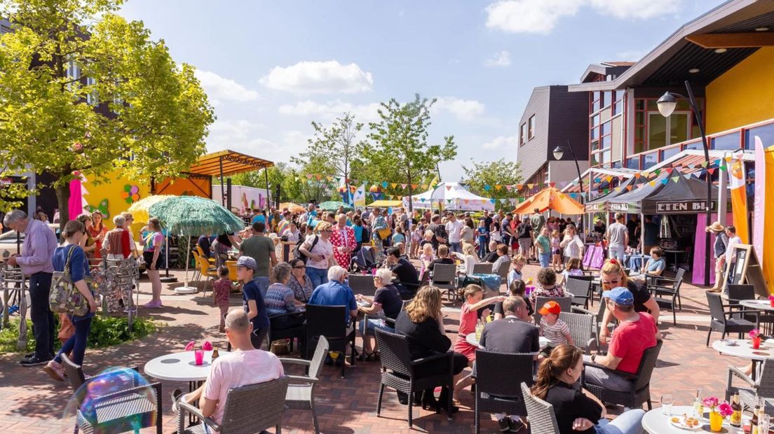 Wijkfeest in Leusden-Zuid, geïnitieerd door wijkvereniging Leusden-Zet.