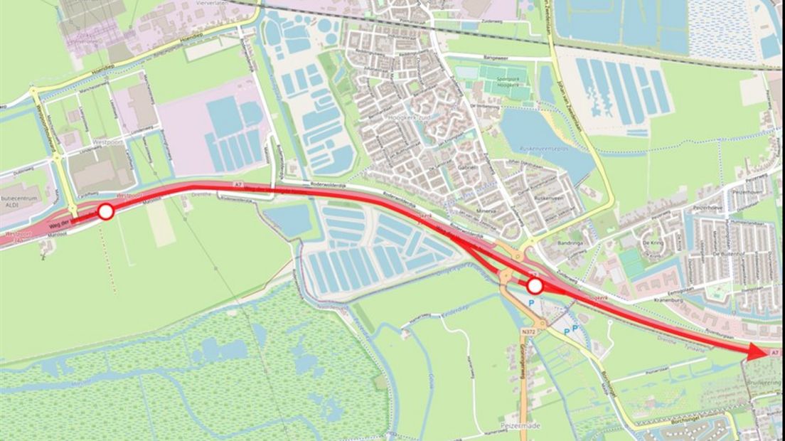 De afsluiting op dinsdag- en donderdagnacht