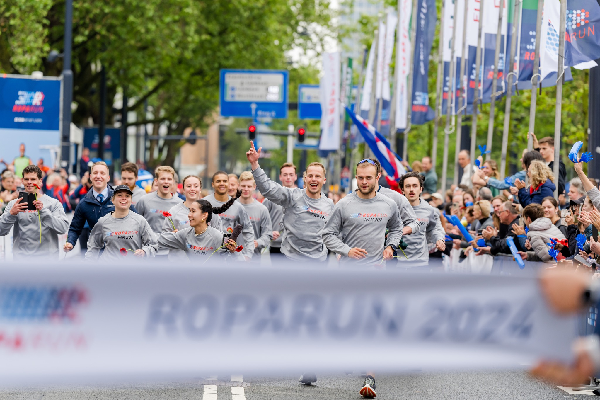 De finish van de Roparun 2024
