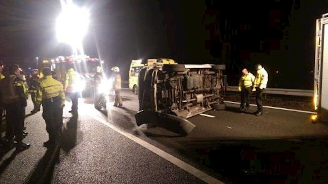 Ongeluk op A12 bij Zevenaar