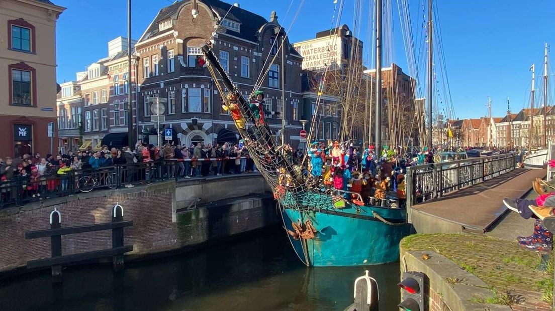 De intocht van Sinterklaas in Groningen