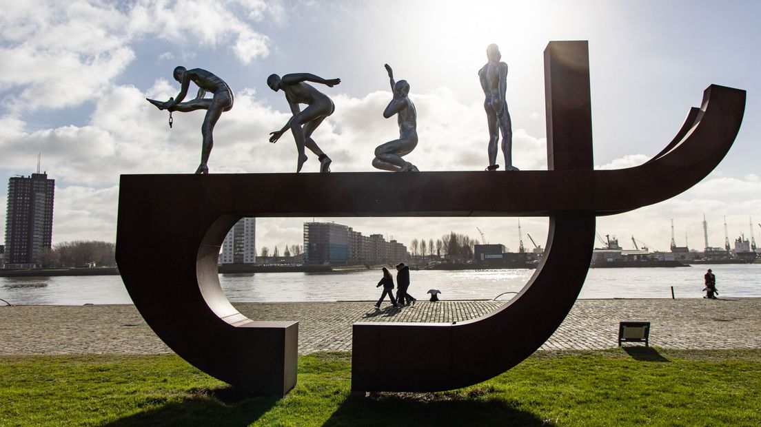 Het slavernijmonument in Rotterdam