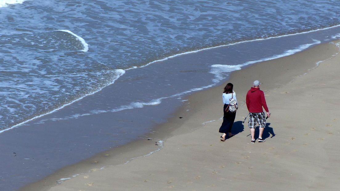 Koppeltje op het strand