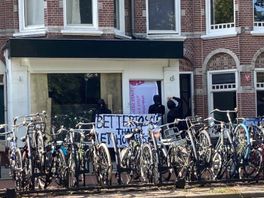 Pand aan de Catharijnesingel in Utrecht gekraakt