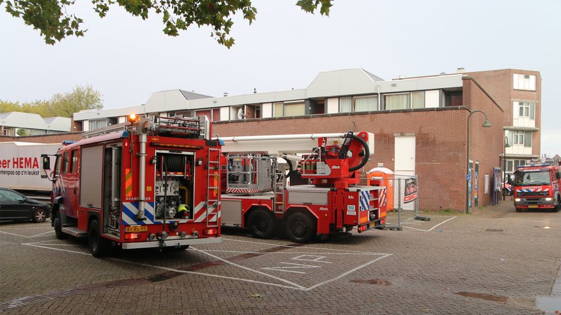 Brand bij de Hema in Delft