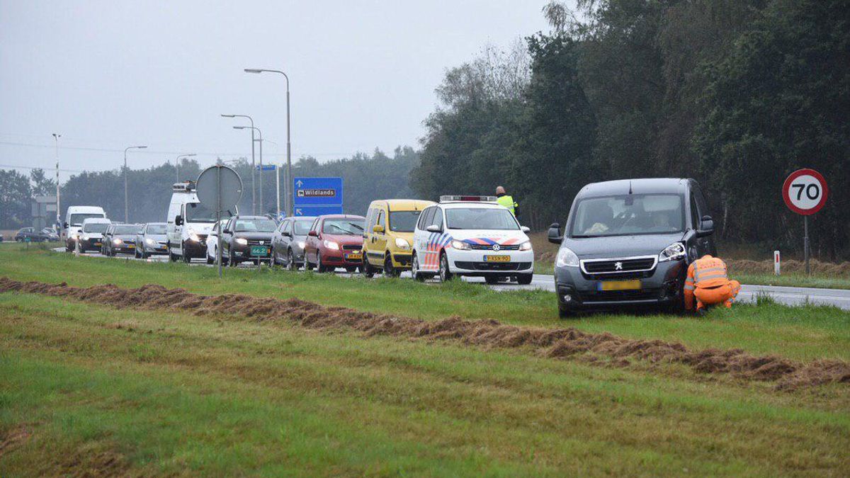 File door ongeluk op N34 bij Klijndijk