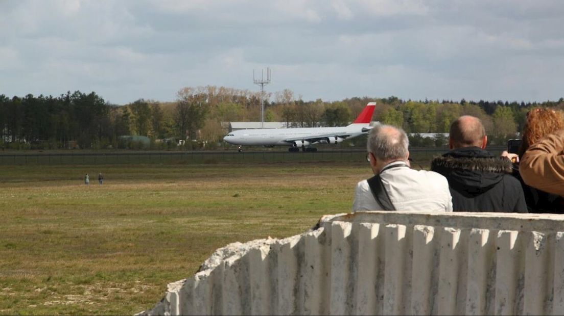 Laatste landing Airbus Airport Twente