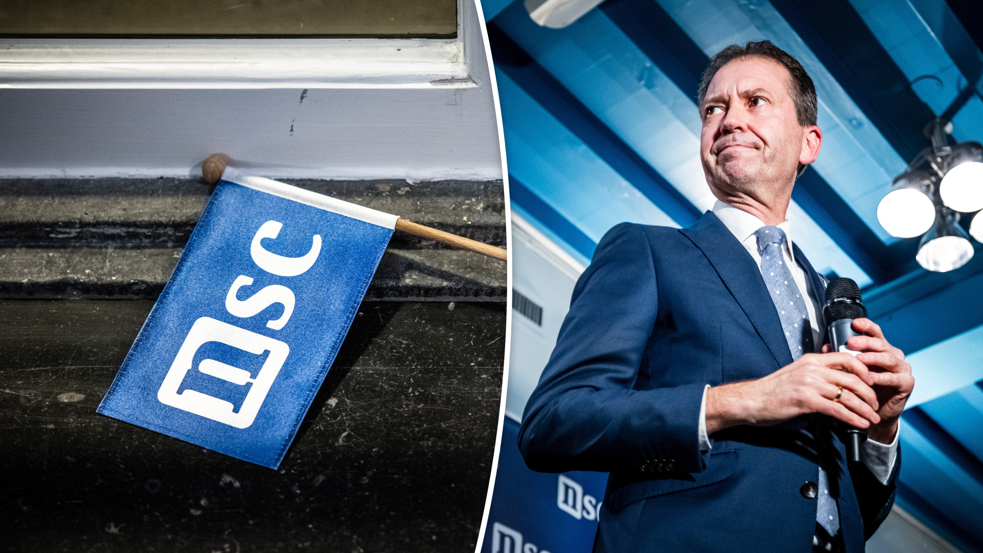 Lijsttrekker Eddy van Hijum van NSC