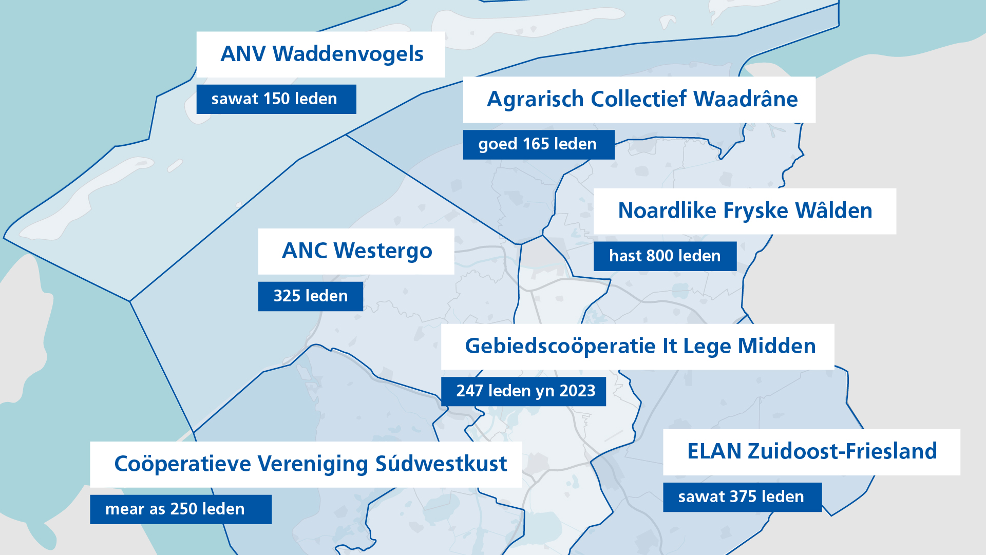 Dit binne de sân agraryske kollektiven yn Fryslân