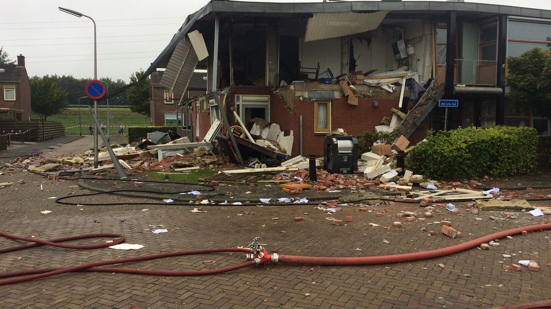 Een grote ravage na de explosie (Rechten: RTV Drenthe/Petra Wijnsema)