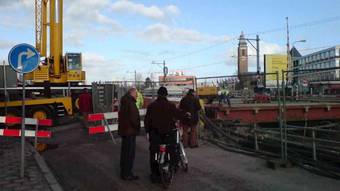 Brug over verdiept spoor Almelo