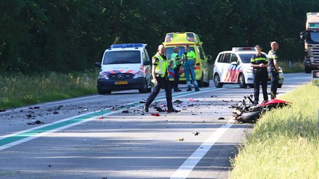 Motorrijder om het leven gekomen bij ongeluk Drenthe