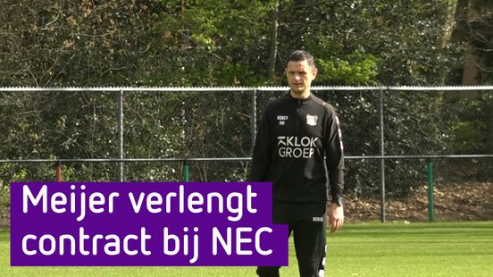 Meijer ook volgend seizoen trainer van NEC