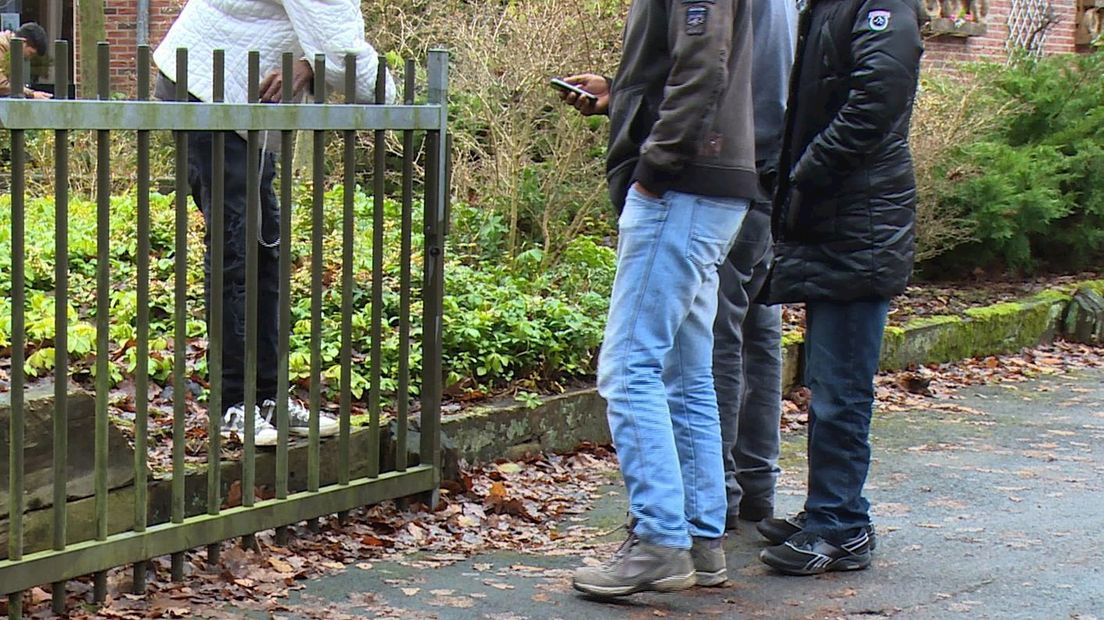 Vluchtelingen in het AZC Ommen