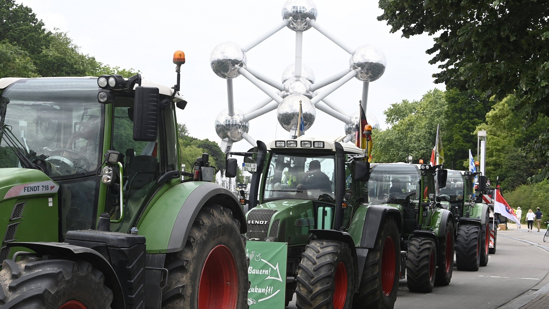 Boerenprotesten in Brussel op dinsdag 4 juni