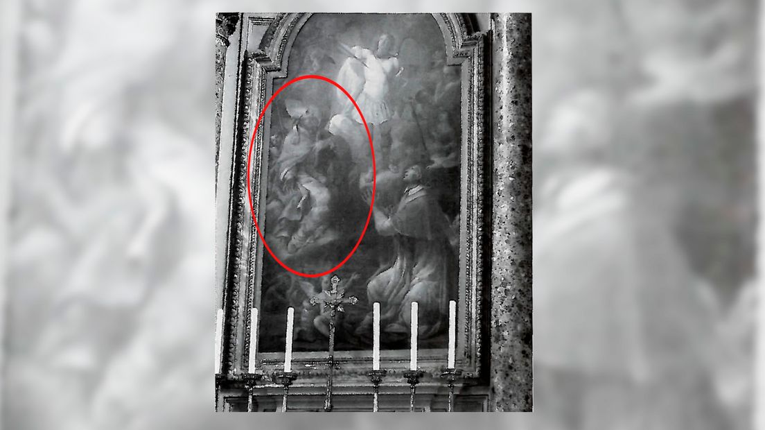 Schilderij van de heilige Magnus in de Friezenkerk in Rome (Rechten: archief Ed Panman)