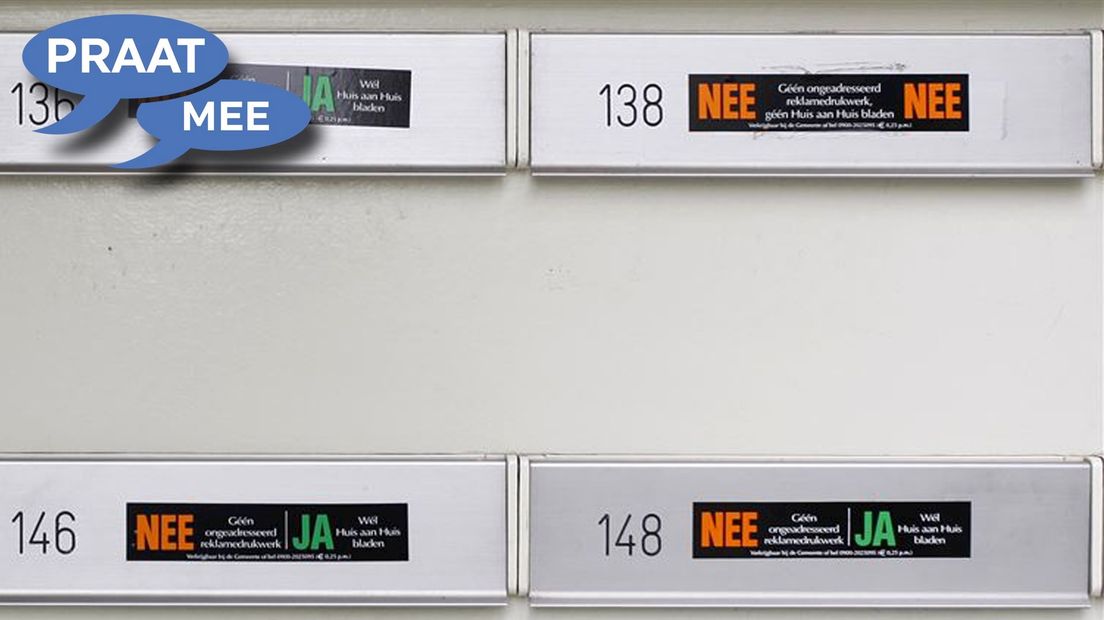 Praat mee: Ongevraagde reclamefolders verbieden is een goed idee